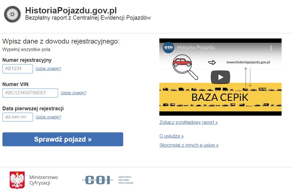 Jak sprawdzić historię pojazdu?